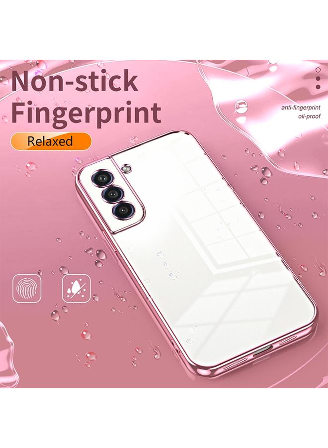 S-TOP Case For Samsung Galaxy S21 FE 5G Transparent Plating Fine Hole Phone Case - Image 4