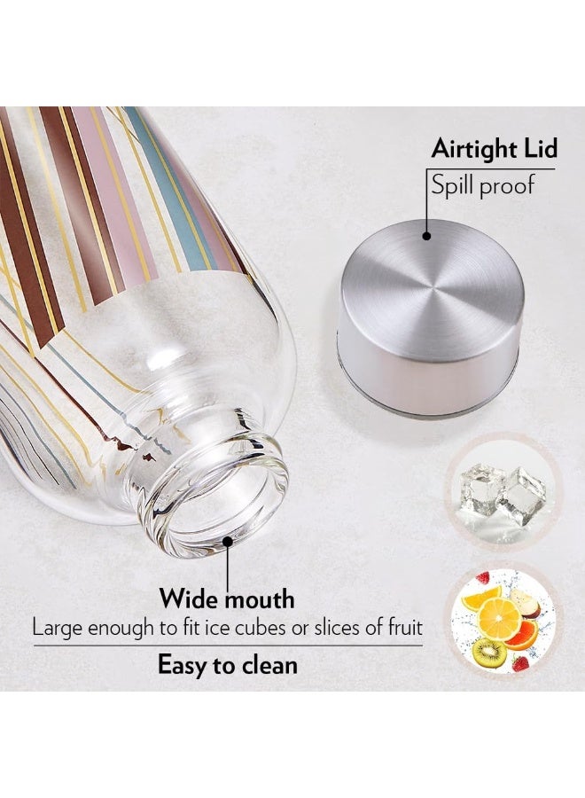 BOROSIL Prism Glass Bottle Transparent 1Liters - Image 5