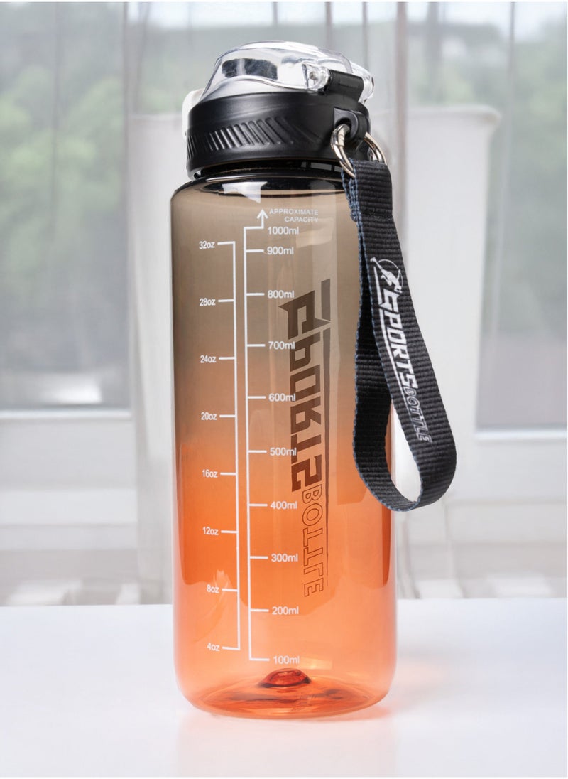 flâneur Flaneur Portable Leak-Proof Sports Water Bottle with Secure Lock 1000ml - BPA-Free, Large Capacity Hydration Bottle for Gym and Travel, Stylish and Durable, Lightweight and Eco-friendly - Image 1