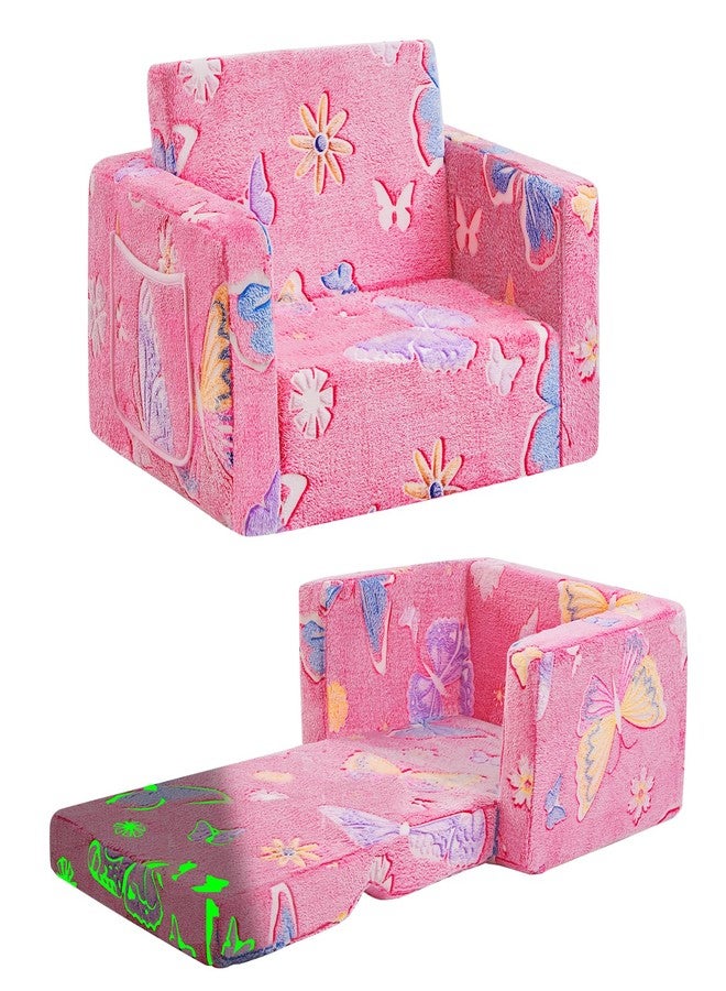 inhand Toddler Chair Comfy,2-in-1 Soft Toddler Couch Fold Out for Kids,Convertible Sofa to Lounger,Gift for Girls and Boys Birthday,Truck - Image 1
