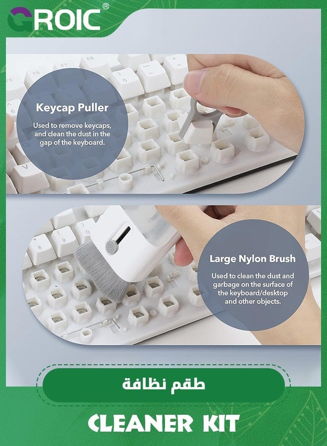 GROIC Electronics Cleaner Kit, 6-in-1 Keyboard Cleaning Multifunctional Electronic Tool for Earbuds/Phone/Laptop/PC Monitor/Camera/Watch - Image 5