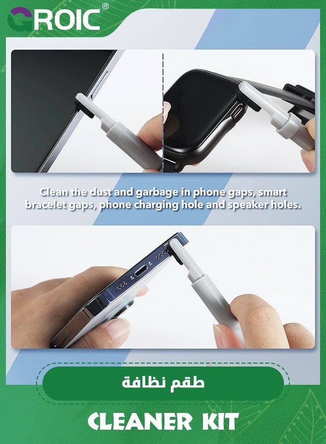 GROIC Electronics Cleaner Kit, 6-in-1 Keyboard Cleaning Multifunctional Electronic Tool for Earbuds/Phone/Laptop/PC Monitor/Camera/Watch - Image 4