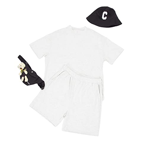 Lexiart Mens 2 Piece Outfits Casual Tracksuit Shorts Summer Sweatsuit Oversize Short Sleeve Sport Set Plus Size - Image 4