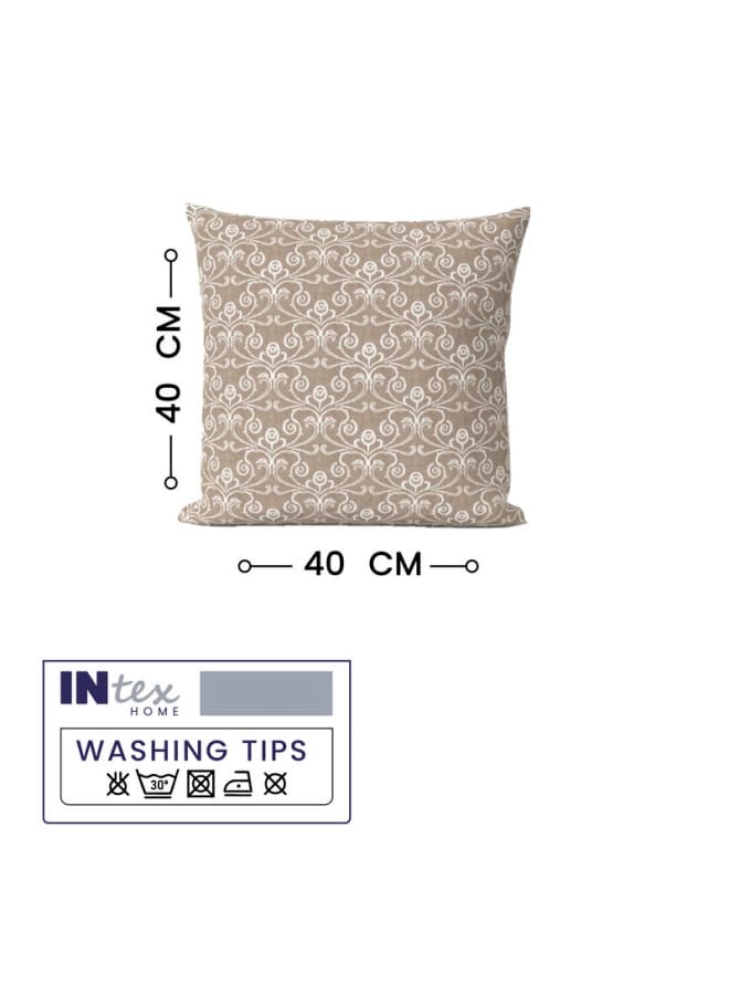 وسائد من الكتان المنزلي من انتكس-وسادة مزخرفة مع حشوات متضمنة-تصميم "ميدو بريز" مناسب للديكور المنزلي-قطعة واحدة