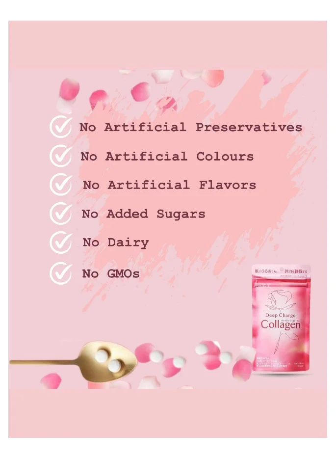 Fancl Deep Charge Collagen Tablet I Japanese Marine Collagen I Collagen Peptides 180 Tablets