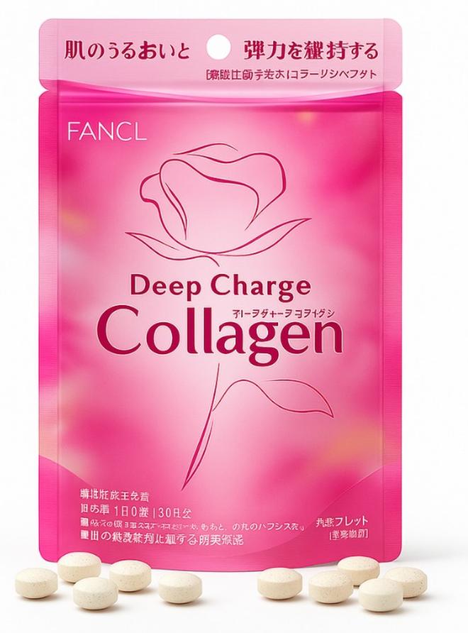 Fancl Deep Charge Collagen Tablet I Japanese Marine Collagen I Collagen Peptides 180 Tablets - Image 1