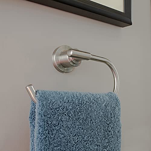 Design House 560359 Geneva Contemporary Towel Ring for Bathroom Bedroom Closet or Kitchen Polished Chrome - Image 5