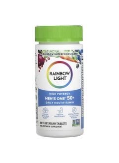 Rainbow Light Rainbow Light, Men's One 50+ Daily Multivitamin, High Potency, 60 Vegetarian Tablets  - Image 3
