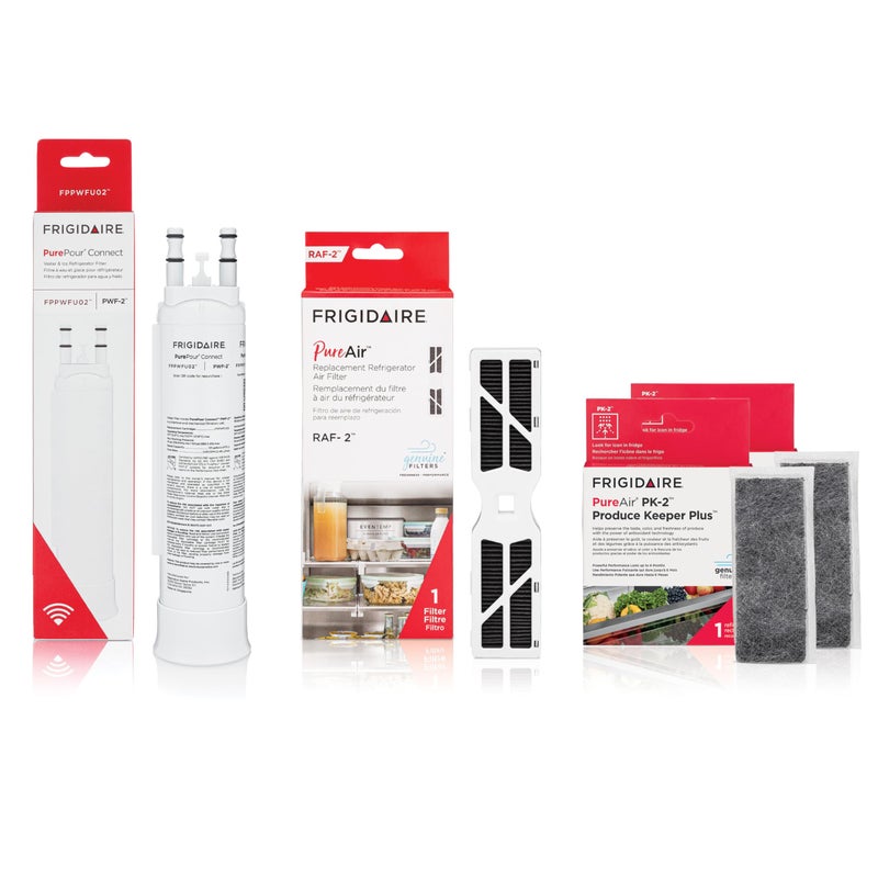 Frigidaire PurePourÂ® PWF-2â„¢ FPPWFU02 + PureAirÂ® RAF-2â„¢ FRGPAAF2 + PureAirÂ® PK-2â„¢ FRPAPK2RF Water & Air Filter Combo