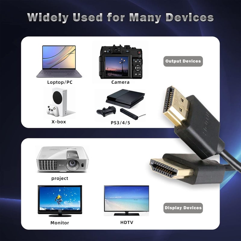 اس زد ار ام سي سي كابل 8K HDMI إلى HDMI فائق السرعة ملفوف مضفر للكاميرا Z Cam E2 Sony FX6 FX9 Canon EOS C70 C300 Portkeys BM5 Atomos Ninjav V Shogun Monitor - Image 5