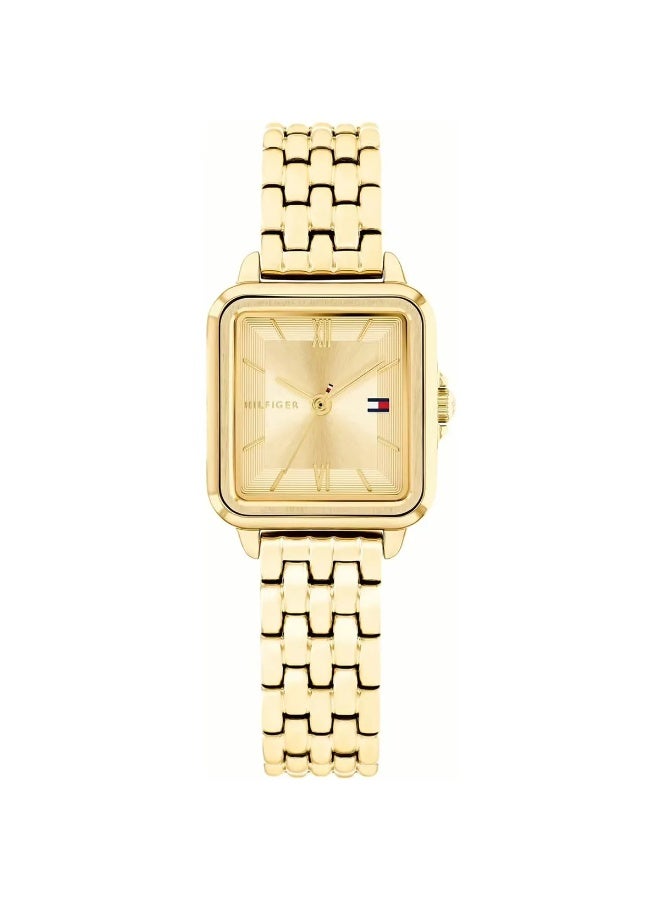 Tommy Hilfiger 1782832 Women’s Watch – Mia Gold Stainless Steel Square Design 24mm - Image 1