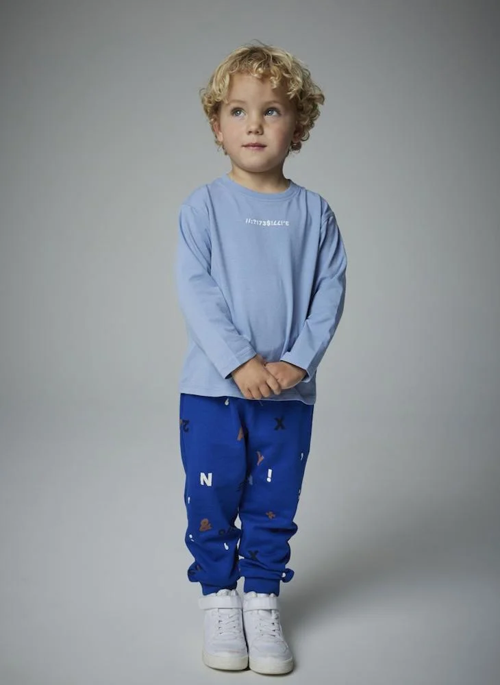 NAME IT Kids Printed Drawstring Sweatpants