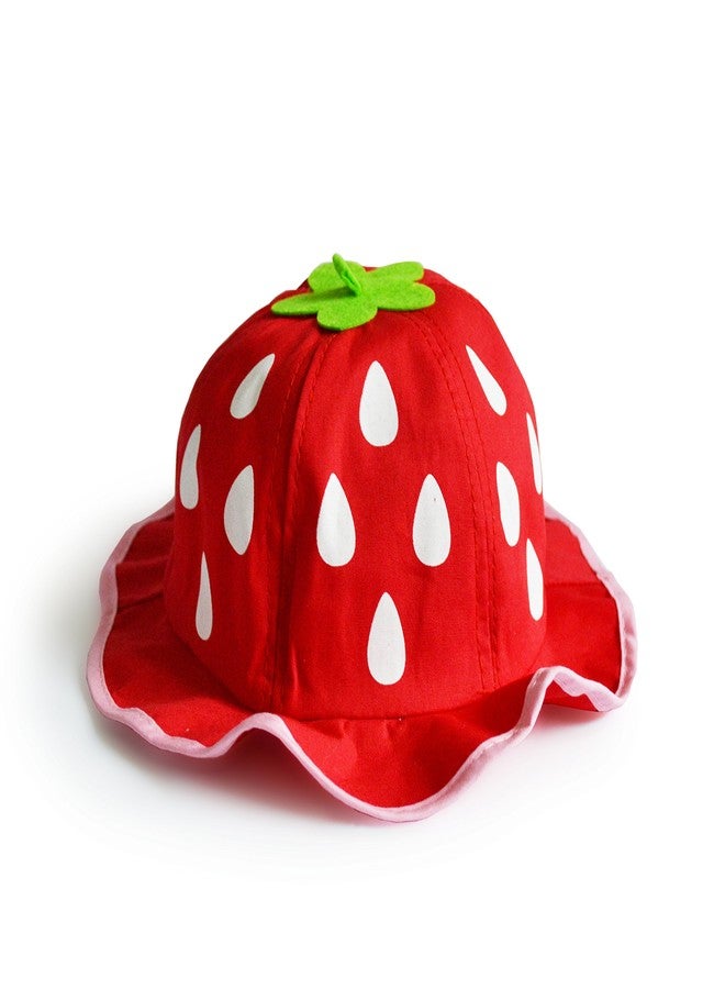 UltraKey Bucket Hat, Fashion Baby Kids Boys Girls Strawberry Cap Toddler Spring Bucket Hat Sun Cap - Image 1