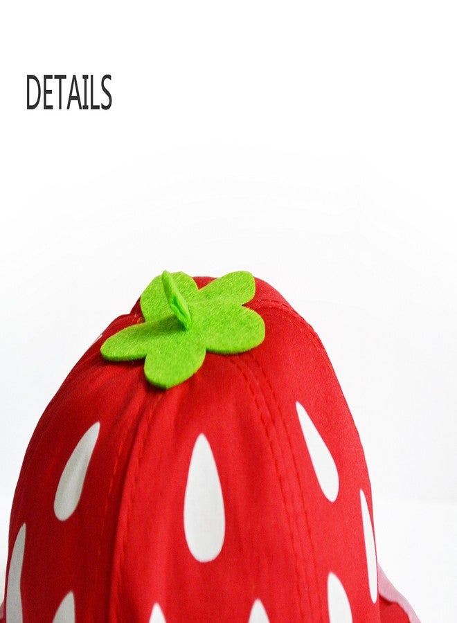 UltraKey Bucket Hat, Fashion Baby Kids Boys Girls Strawberry Cap Toddler Spring Bucket Hat Sun Cap - Image 2