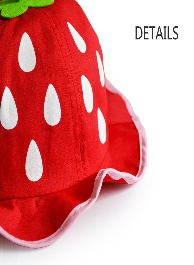 UltraKey Bucket Hat, Fashion Baby Kids Boys Girls Strawberry Cap Toddler Spring Bucket Hat Sun Cap - Image 3