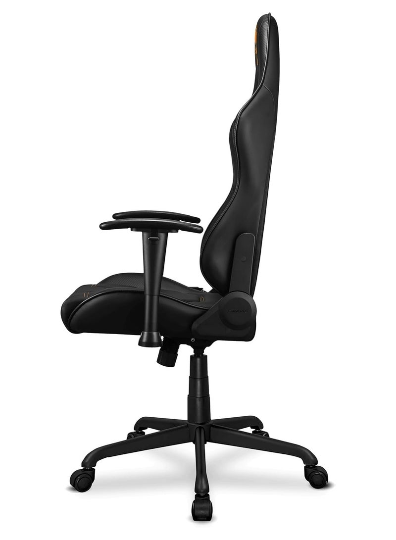 Cougar Armor Elite Gaming Chair, Ergonomic High-Back Racing Seat, 160° Recline, 2D Adjustable Armrests, Breathable PVC Leather, Steel Frame, Up to 120kg (264 lbs) Capacity, Head & Lumbar Support Pillows, Tilt & Height Adjustment, 360° Swivel, Heavy-Duty Caster Wheels, Black | 3MELIBLB.0001 - Image 3