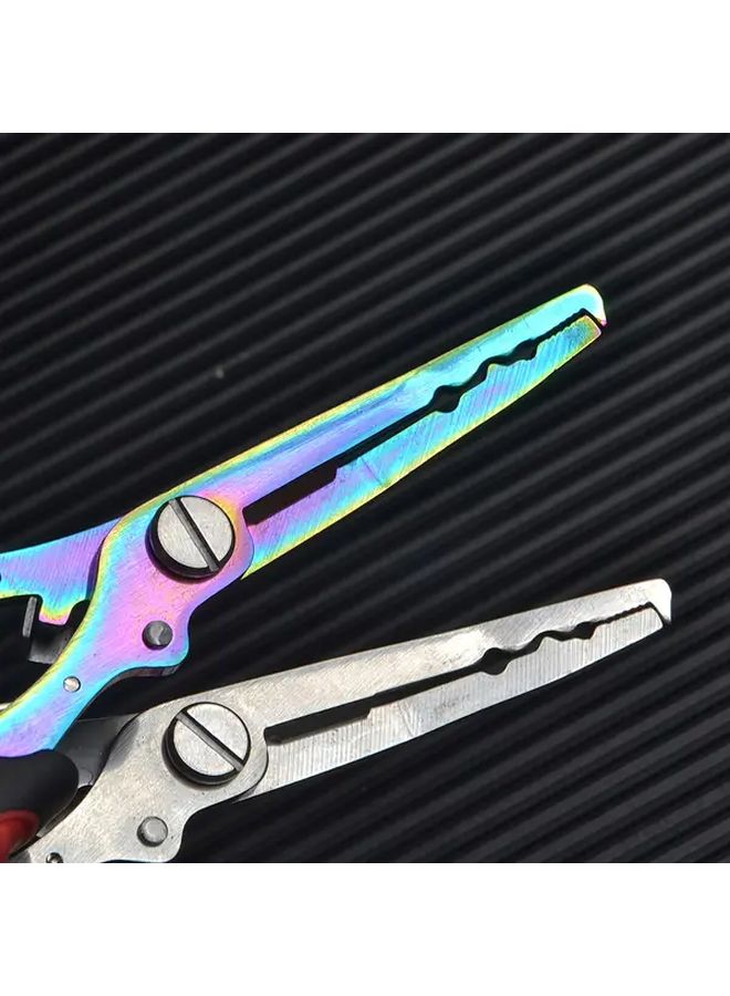 Green Multifunctional Heavy Duty Stainless Steel Fishing Pliers Curved Mouth Hook Remover Line Trimmer Loop Opener Anti Rust Dehooking Scissors - Image 3