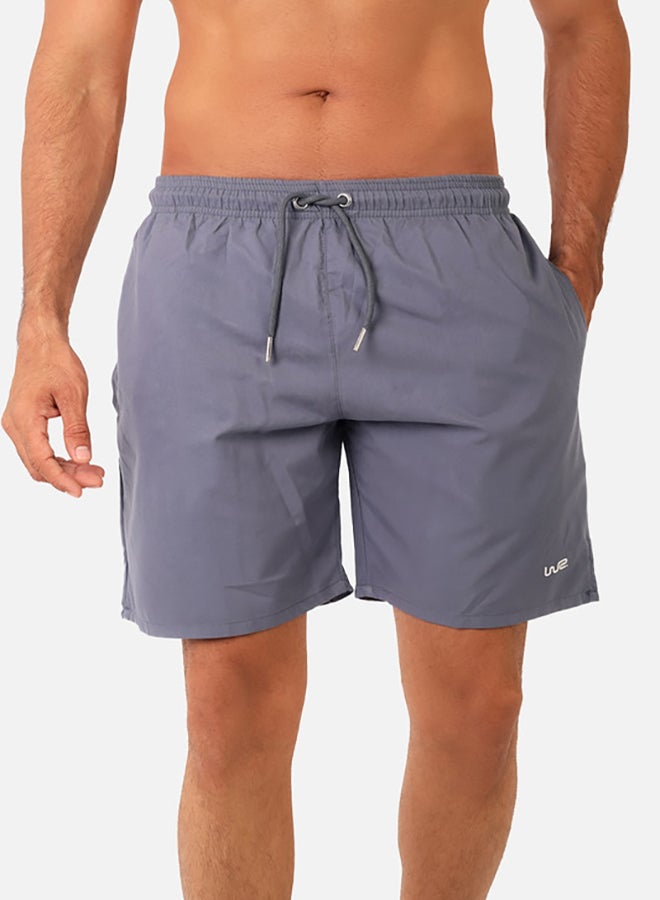 WHITE RABBIT Side Pockets Plain Swim Shorts  - Image 1