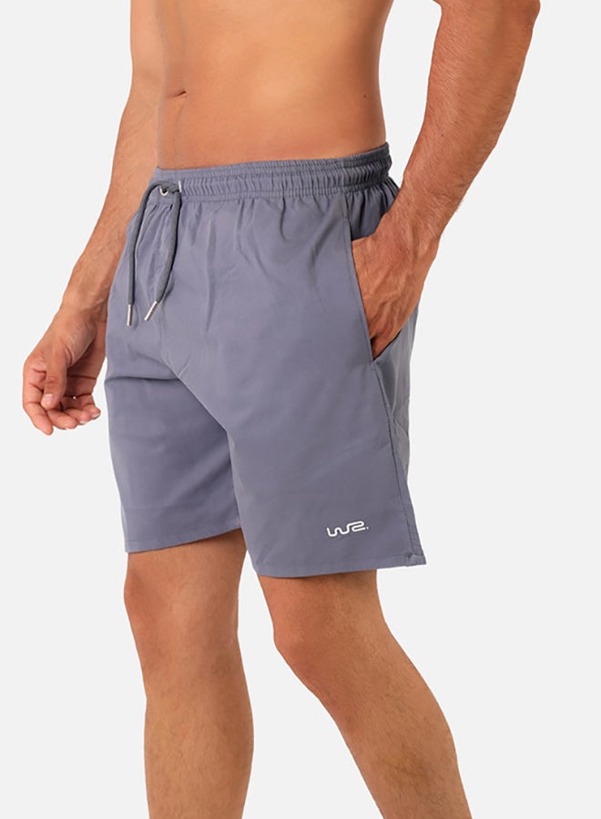 WHITE RABBIT Side Pockets Plain Swim Shorts  - Image 2