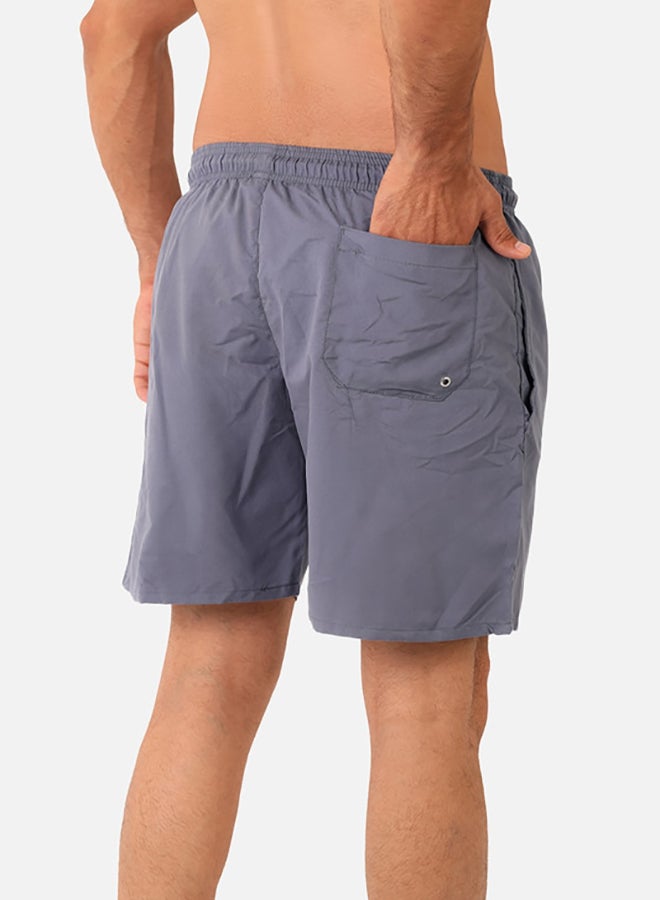 WHITE RABBIT Side Pockets Plain Swim Shorts  - Image 3
