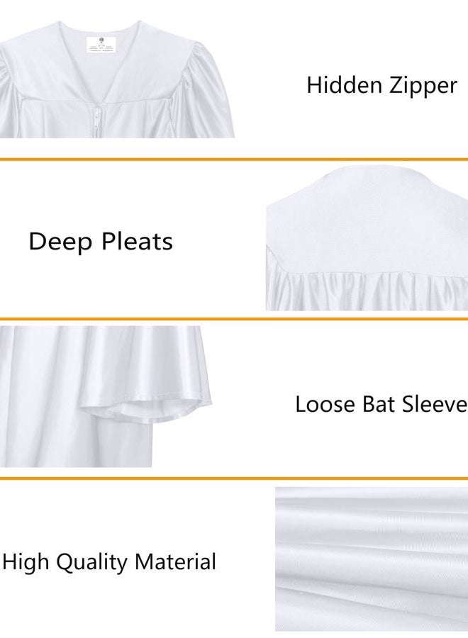 GradPlaza Shiny Choir Robe Kindergarten Preschool Graduation Gown - Image 3