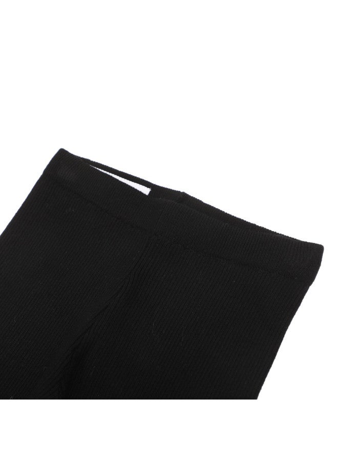 Zara kids' Minimalist Casual Solid Ribbed Knit Pants - Image 4