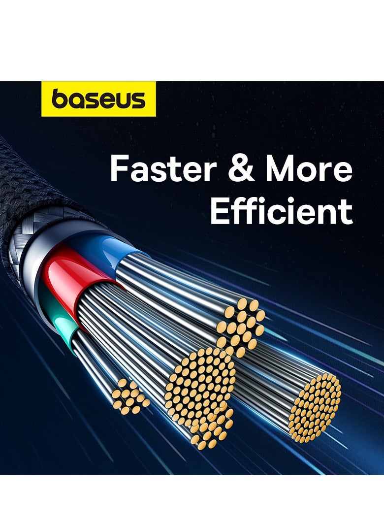 بيسوس كابل USB C إلى Lightning، سلسلة ألياف الأراميد غير القابلة للكسر (2 متر) كابل شحن سريع 20 وات PD iPhone، سلك من النايلون المضفر من النوع C إلى iPhone لـ iPhone 14/13/13Pro/13ProMax/12/12Pro/12ProMax/11/11Pro/XS - Image 5