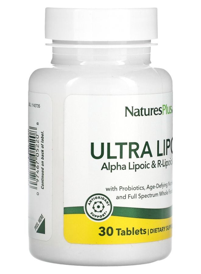 NaturesPlus Ultra Lipoic 30 Tablets - Image 2