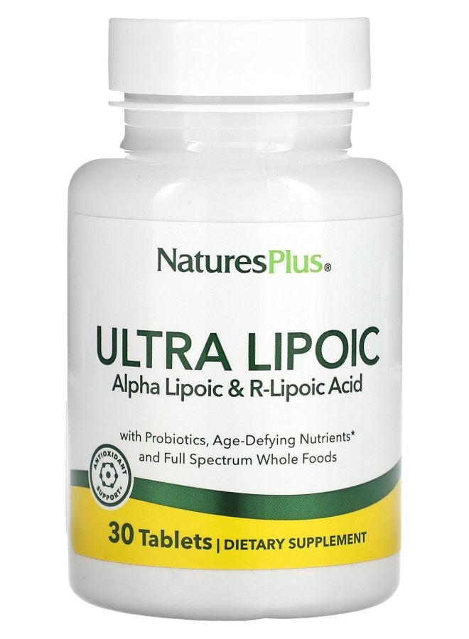 NaturesPlus Ultra Lipoic 30 Tablets - Image 1