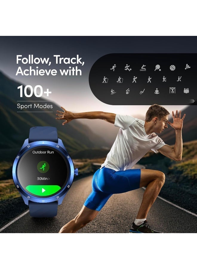Fastrack Jupiter Flex Smart Watch, 1.38" UltraVu Display, Bluetooth Calling, Health Suite with SpO2, Heart Rate, Sleep Tracking, 100+ Watch Faces, (Blue) blue - Image 4