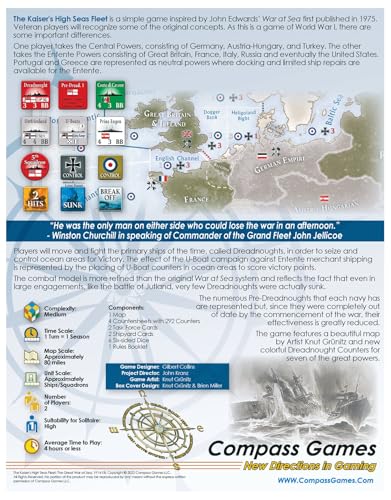 Compass Games The Kaisers High Seas Fleet WWI Naval Strategy Board Game for Adults 18 - Image 5