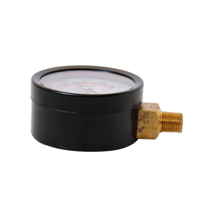 مقياس ضغط الهواء المضغوط عالي الدقة 1/4 NPT موصل لقياس الهواء والماء والزيت - Image 3