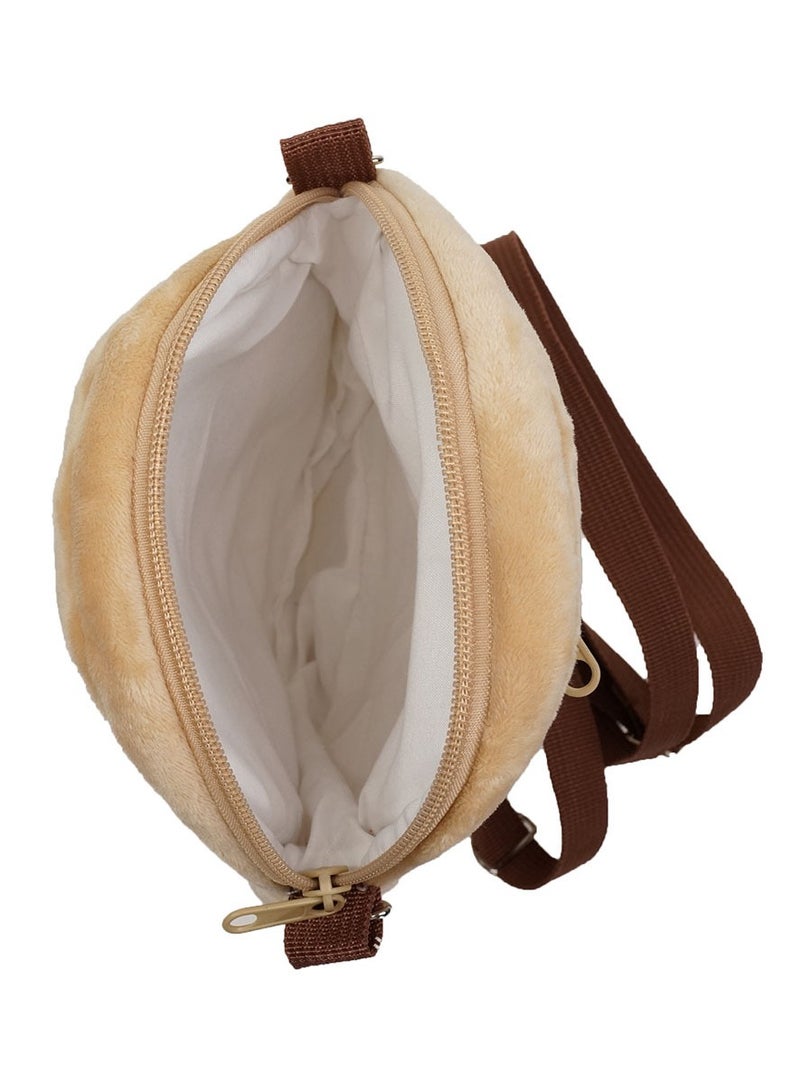 general Owl plush crossbody bag one-shoulder coin mobile phone bag meets the basic storage needs of travel - Image 3