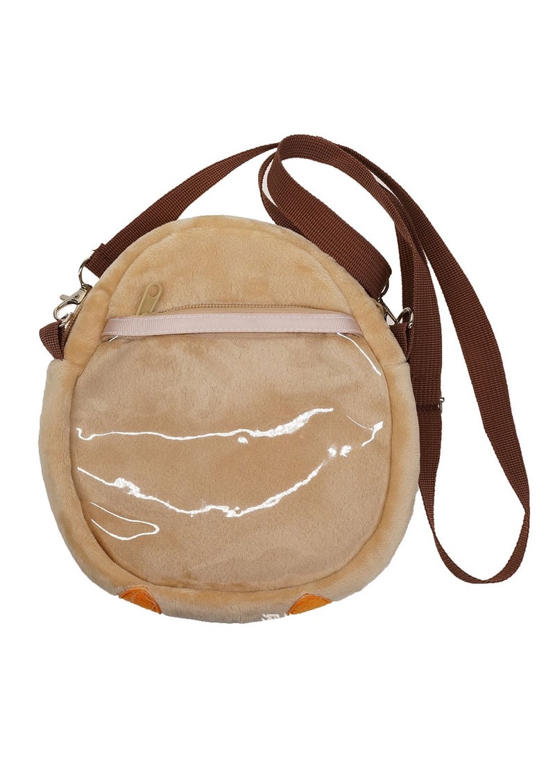 general Owl plush crossbody bag one-shoulder coin mobile phone bag meets the basic storage needs of travel - Image 2