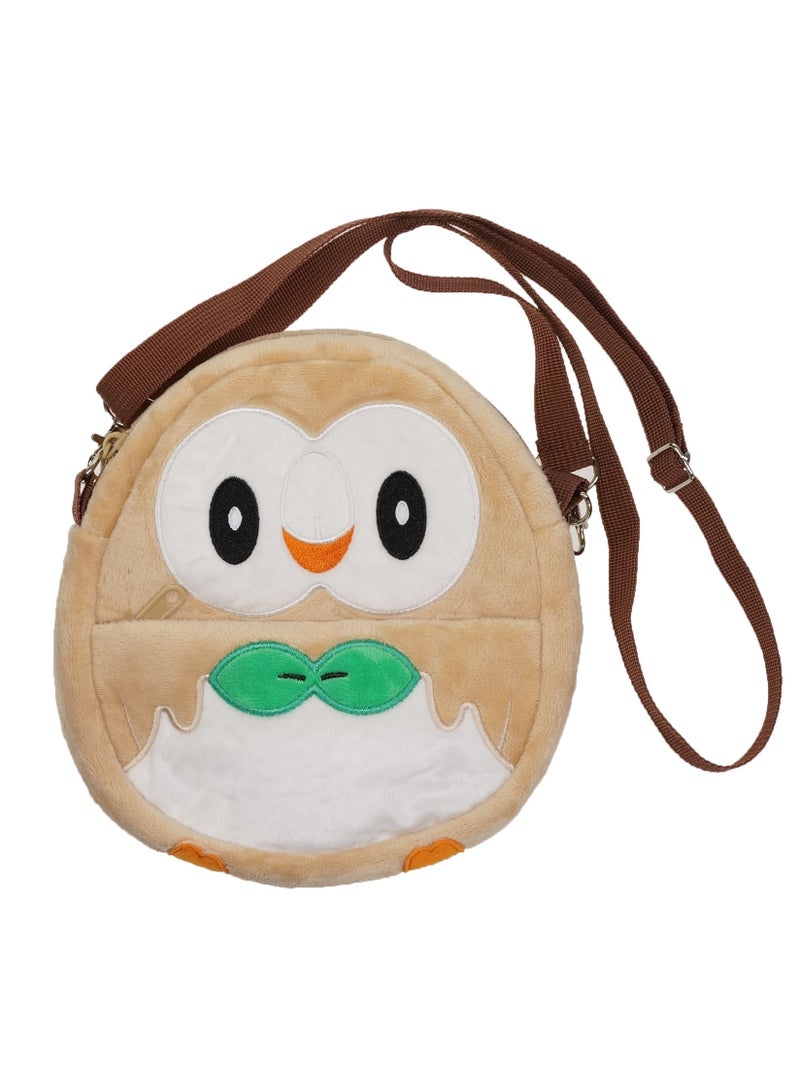 general Owl plush crossbody bag one-shoulder coin mobile phone bag meets the basic storage needs of travel - Image 1