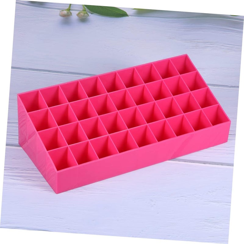 DOITOOL Clear Cosmetic Case 2pcs 36 Lipgloss Lip Tint Acrylic Lipstick Holder Storage Canister Lip Gloss Make up Cosmetic Rack - Image 2