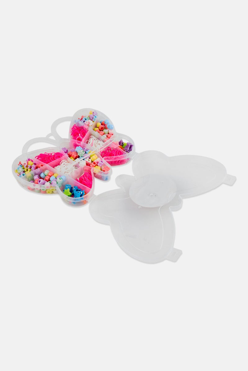 Expressions Hair Bead Kits In Butterfly Shape Container - Image 2
