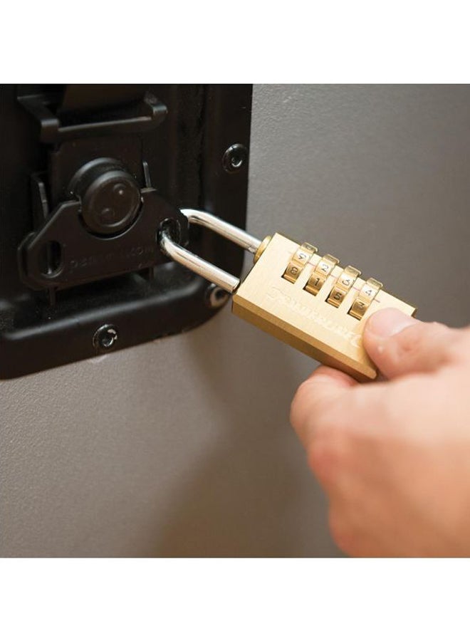 Silverline 4-Digit Combination Padlock Gold/Silver - Image 2