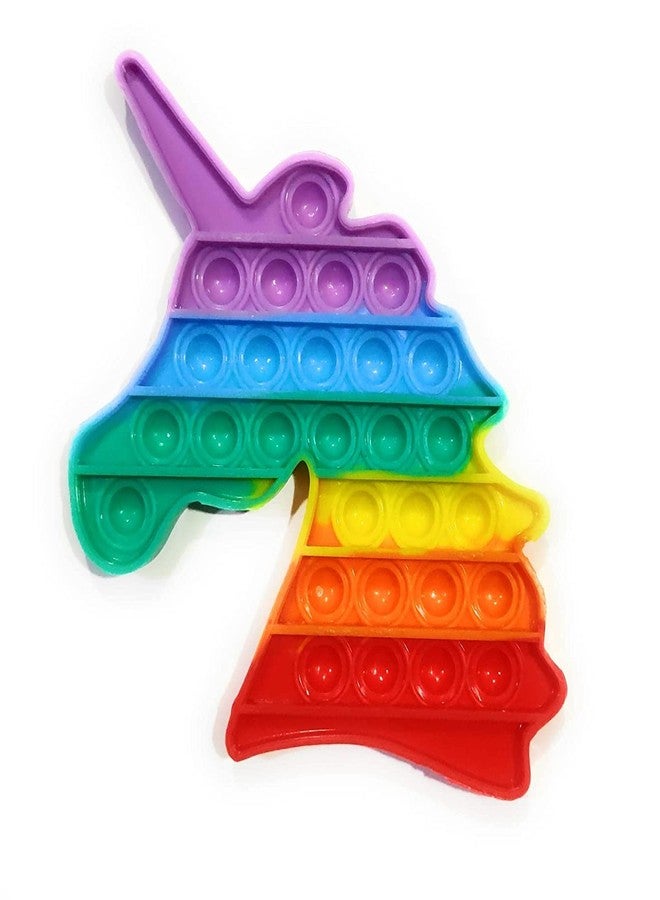 MoldBerry Puppet Pop It Toys Bubble Fidget Sensory Anti Stress Relief Toys for Kids Adults Return Gifts for Girls Boys Rainbow Color Unicorn (Pack of 1) - Image 2