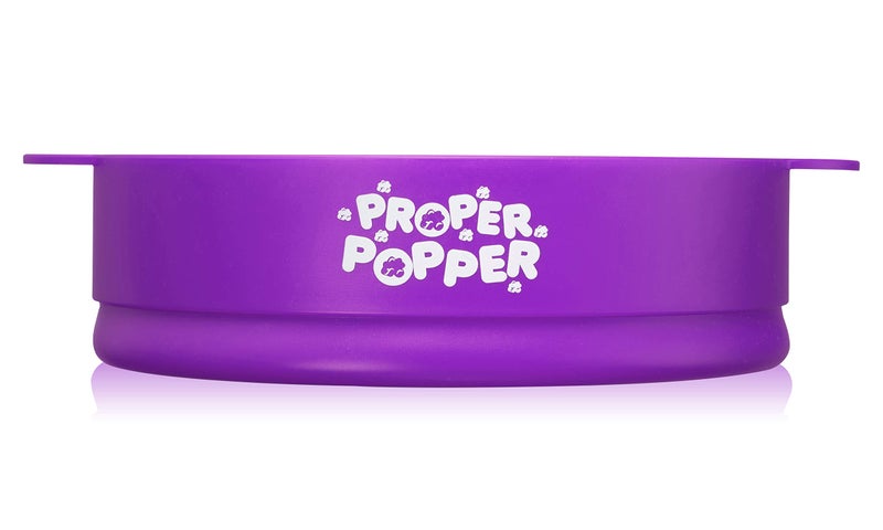PROPER POPPER The Original Proper Popper Microwave Popcorn Popper, Silicone Popcorn Maker, Collapsible Bowl BPA Free & Dishwasher Safe - (Purple) - Image 4
