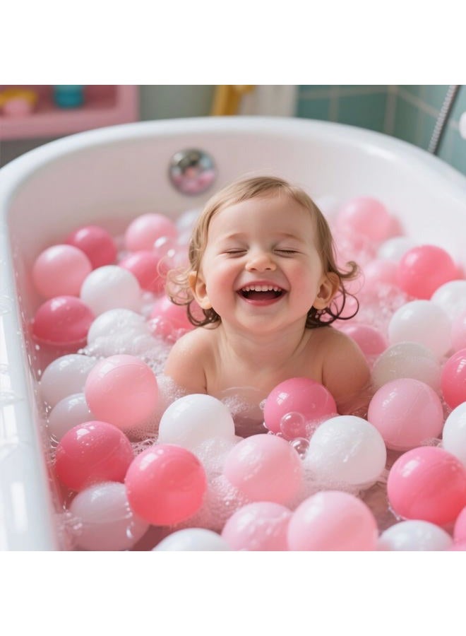 Gogoso Kids Ball Pit Balls - Pack of 100 Plastic Balls for Ball Pit Phthalate Free BPA Free Crush Proof Pink Ball for Toddlers Girls Boys Home Outdoor, 2.15 inches - Image 4