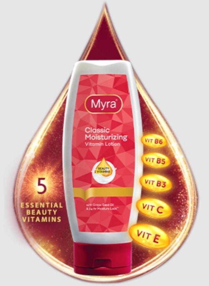 Myra Classic Moisturizing Vitamin Lotion 200Ml - Image 2