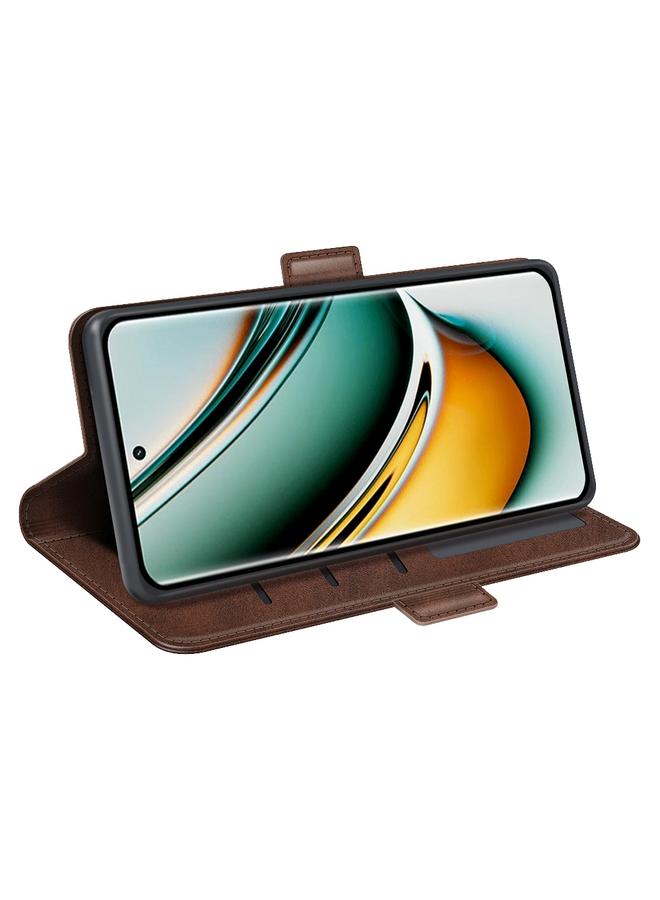 اس-توب جراب لهاتف Realme 11 Pro / 11 Pro+ جراب هاتف جلدي أفقي قابل للطي بمشبك مغناطيسي مزدوج الجوانب - Image 5