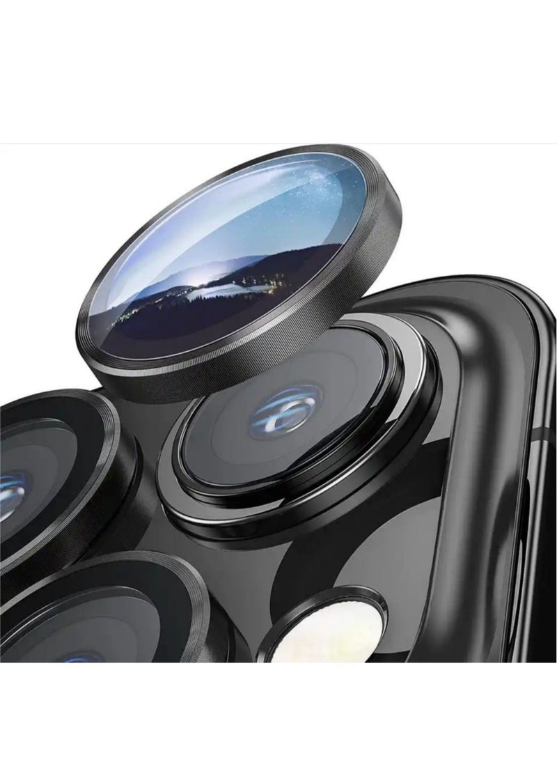 Anti-scratch Tempered Glass Camera Cover For iPhone13 Pro / 13 Pro Max Black - Image 3