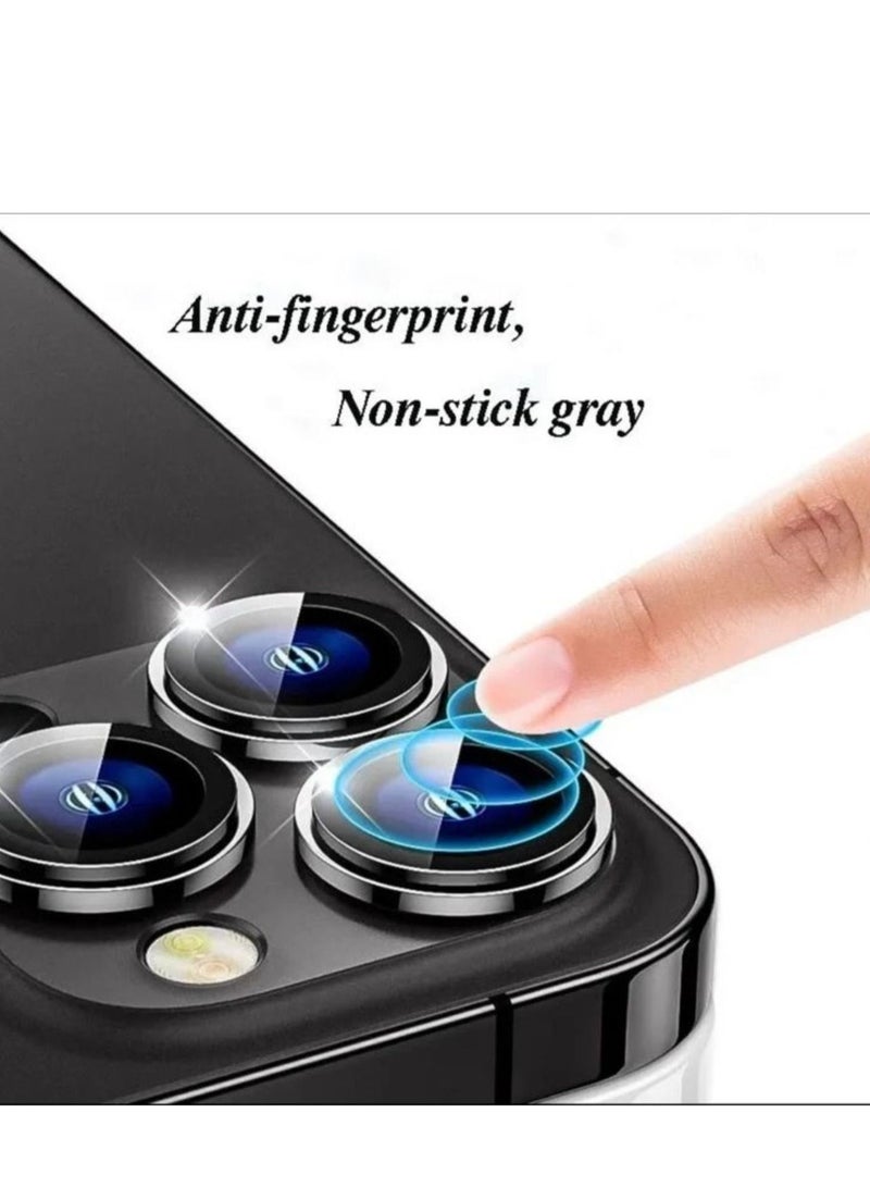 Anti-scratch Tempered Glass Camera Cover For iPhone13 Pro / 13 Pro Max Black - Image 5