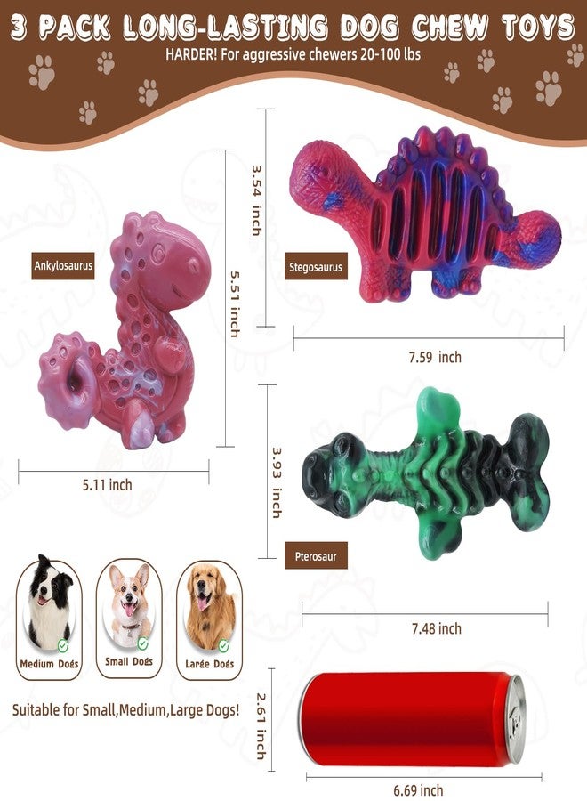 Magicorange مجموعة ماجيك أورانج من 3 ألعاب مضغ للكلاب، مناسبة للكلاب التي تمضغ بقوة، مصنوعة من النايلون المتين، بنكهة الحليب، ألعاب مضغ قوية - Image 2