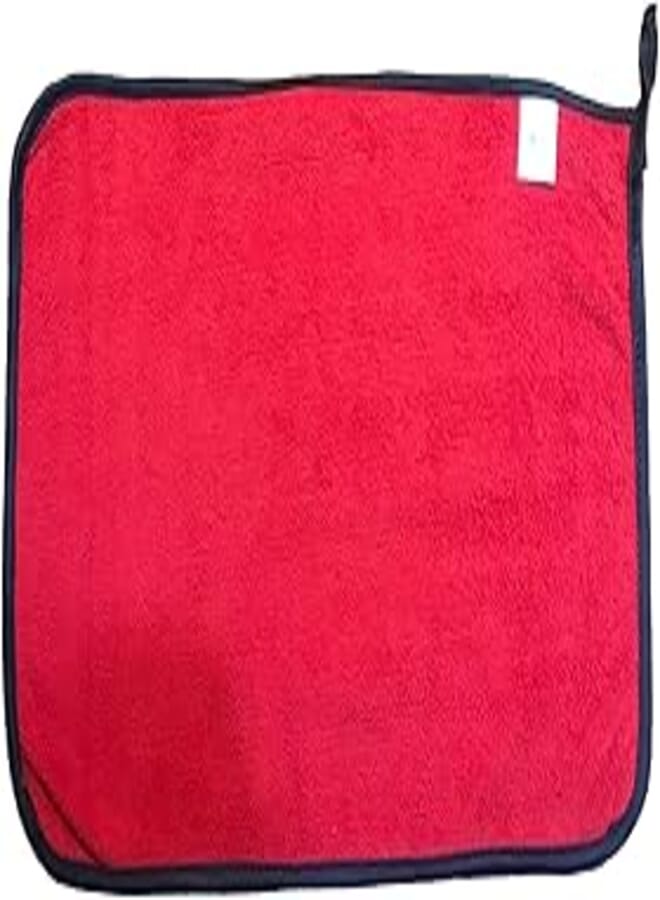 2 Pieces Microfiber Car Wash Towel Multipurpose Cleaning Towel Super Cleaning Towel for Kitchen Drying Window Screens 30x35cm (Maroon Red & Grey) 