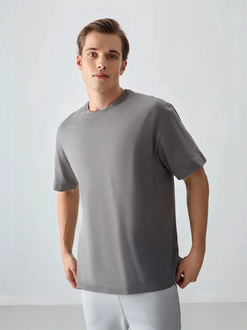 تومي لايف TOMMY Oversized Cotton Crew Neck T-Shirt
