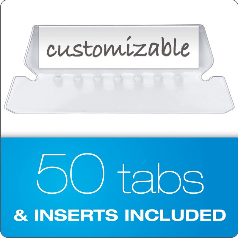 Pendaflex Hanging File Folders Letter Size with 1/5 Cut Adjustable Tabs - Bulk 50 Pack of 12 Assorted Color Hanging Folders for Filing Cabinet - Office Supplies Manilla File Folders 8.5 X 11 - Image 5