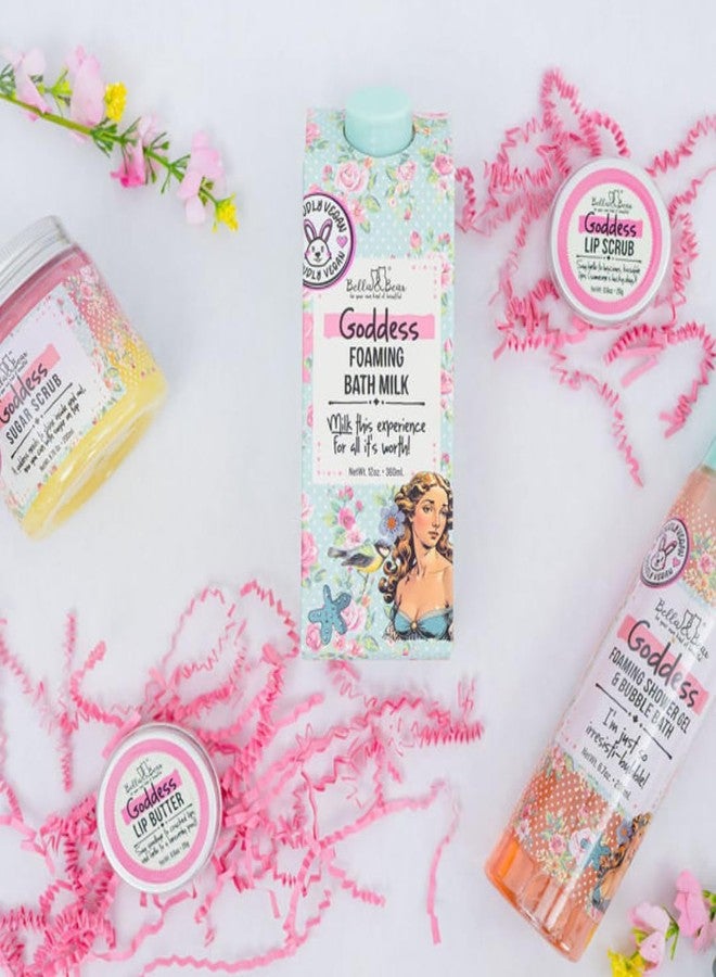 Bella and Bear Bella & Bear Goddess Mega Bath & Body Gift Set with Foaming Shower Gel & Bubble Bath, Bath Milk, Body Scrub & Lip Scrub and Lip Butter - Gift for Women - Image 4